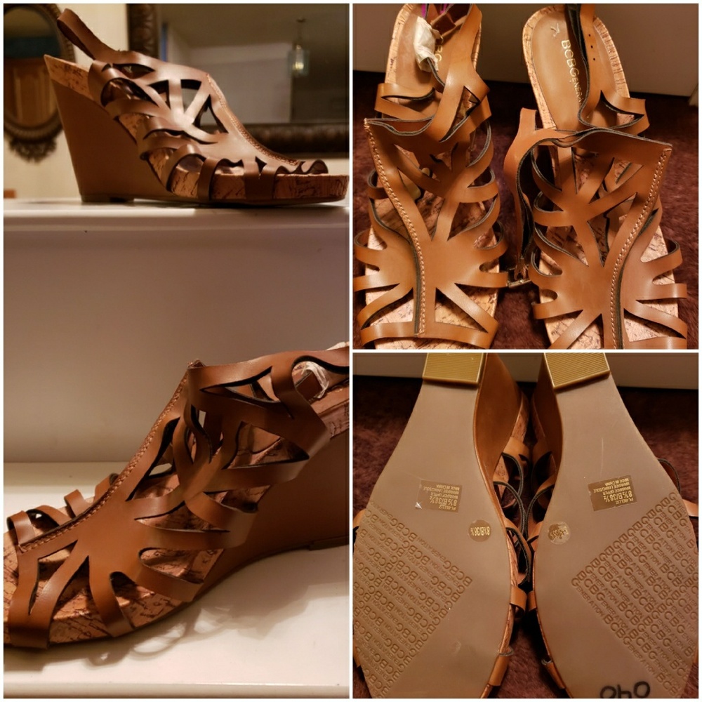 BCBG wedge sandals